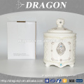 New luxury elegant decorative gift household ceramic small tea jars